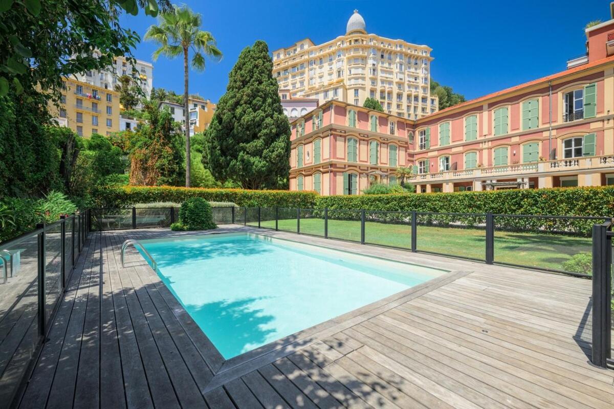 Апартаменты Le Coq Wagner - Parking - Air Conditioning - Pool Ментона Экстерьер фото